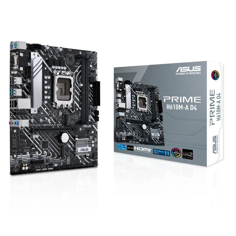 ASUS Prime H610M-A - DDR4 LGA 1700 Intel Motherboard - اللوحة الأم
